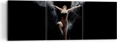 Produktbild von Bild auf Leinwand - Leinwandbild - 3 Teile - Fotografie Tanz Flügel - 120x40cm - Wand Bild - Wanddeko - Wandbilder - Leinwanddruck - Bilder - Wanddekoration - Leinwand bilder - CA120x40-4306