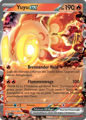 Image de Yuyu ex de Doppelstern Karmesin & Purpur, évolutions à Paldea, numéro 040/193, cartes à collectionner Pokémon, cartes individuelles
