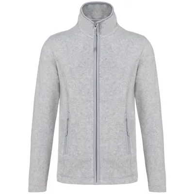 Produktbild von Kariban Damen Fleece Jacke Micro Fleecejacke Windjacke Winterjacke, Größe:XS, Farbe:Ash Heather
