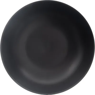 Image de Grande assiette creuse pour soupes, céramique, noir, 20,5 cm, 800 ml