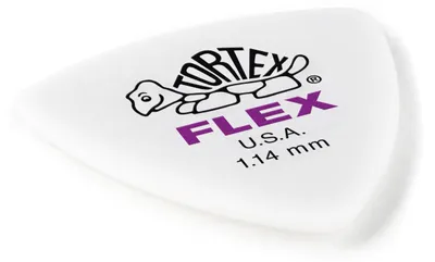 Imagen del producto de Dunlop 456P, púas triangulares "Tortex Flex" de 1.14 mm