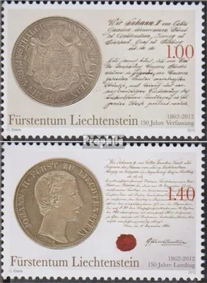 Produktbild von Briefmarken Liechtenstein 2012 Mi 1622-1623 (kompl.Ausg.) postfrisch Verfassung