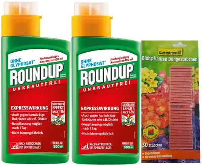 Produktbild von 2 X 400 ml Roundup Express Konzentrat + 30er Garte
