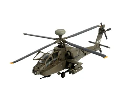 Produktbild von Revell AH-64D Longbow Apache, Drehflügler-Modell, Montagesatz, 1:144, Boeing AH-64 Apache, Kunststoff, Gulf War