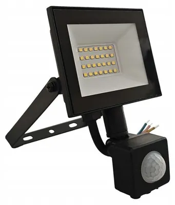 Obrázek produktu pro LED reflektor, bodové světlo s PIR senzorem pohybu, 20W, neutrální bílá (4000K), 1800 lm, stupeň krytí IP54