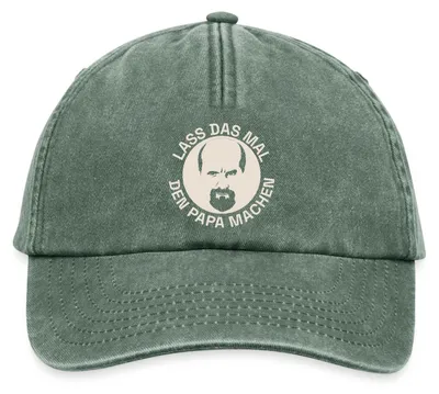 Produktbild von Spreadshirt Stromberg Lass Das Mal Den Papa Machen Vintage Cap, One size, Vintage Flaschengrün