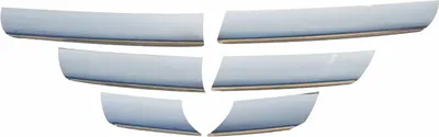 Produktbild von OMAC Kühlergrill-Zierleisten Kühlergrill-Leisten 2001081 Vorne für RENAULT LOGAN I (LS) 320mm 240mm 40mm Edelstahl