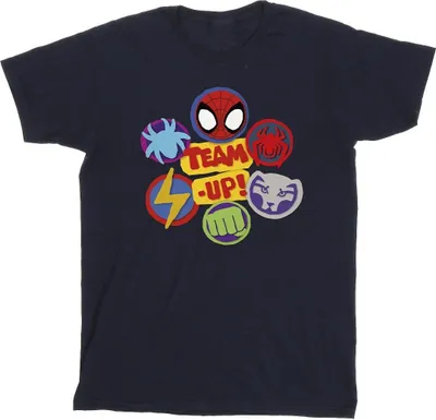Produktbild von Marvel - "Spidey And His Amazing Friends Up" T-Shirt für Herren BI45529 (M) (Marineblau)