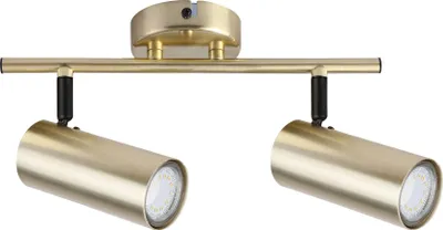 Obrázok produktu pre Stropné bodové svietidlo COLLY - 2xGU10, 15W, mosadzné