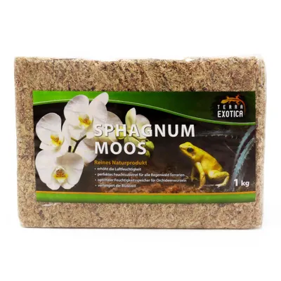 Produktbild von Sphagnum Moos 1kg – Premium Sphagnum Moos für Orchideen, Karnivoren & Terrarien