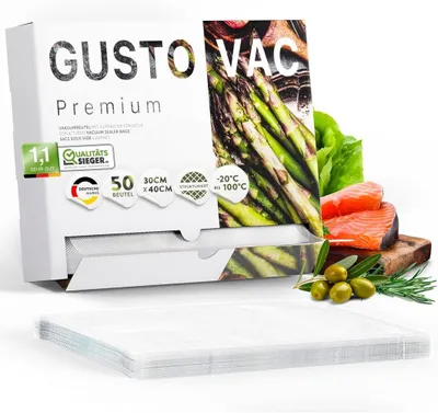 Image de Sacs sous vide GustoVac Premium - 30 x 40 cm - 50 pièces
