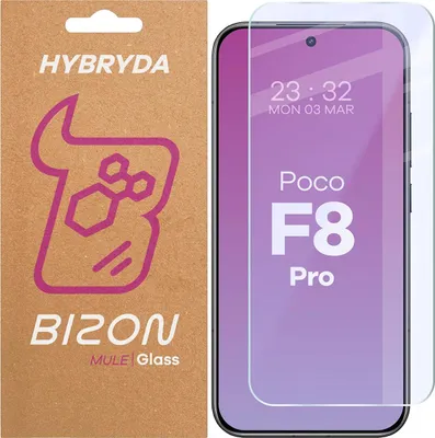 Produktbild von Flexibles Hybridglas für Xiaomi POCO F8 Pro, Bizon Glass Mule