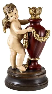 Zeilboot Engel Figur 30 cm, Harz, mehrfarbig