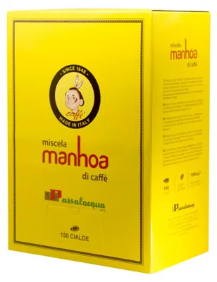 Image de Passalacqua MANHOA, dosettes ESE de 44 mm, boîte de 150 pièces, poids par dosette : 7,3 g