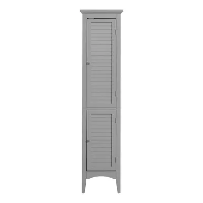 Produktbild von Teamson Home Glancy Wooden Leinenturm hoher Badezimmerschrank grau ELG-640 mit Lagerung