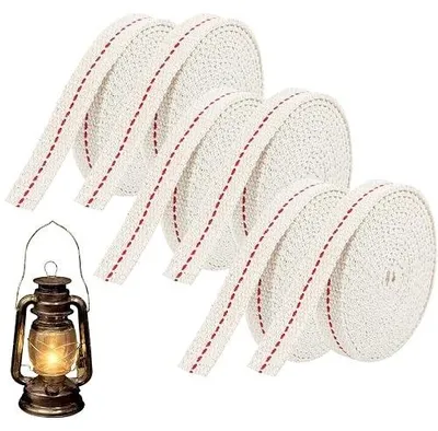 Zdjęcie produktu dla Knot bawełniany do lamp olejowych 18 mm 6 m zestaw zapasowy