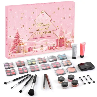 Obrázek produktu pro Adventní kalendář Beauty Kosmetika Adventní kalendář Dárek Dárková sada make-upu