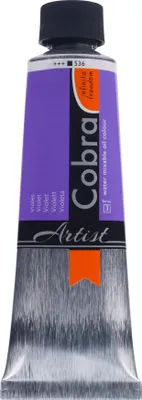Image de Cobra Artist peinture à l'huile mélangeable à l'eau en tube 150 ml violet 536
