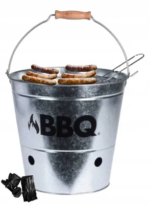 Produktbild von Holzkohleeimer Grill tragbar 26,5 cm