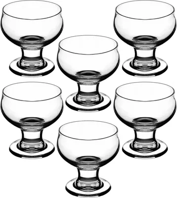 Produktbild von Hermia Concept, IC7300GCL, Glasschüssel-Set (6-teilig), 100 % GLAS, Transparent, 8,5 x 9 x 9 cm