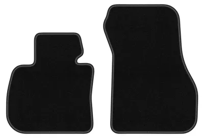 Productafbeelding van Velours voormatten voor BMW 2 F46 2015-2022 – 2-delig, zwart, op maat – Wielganizator BASIC