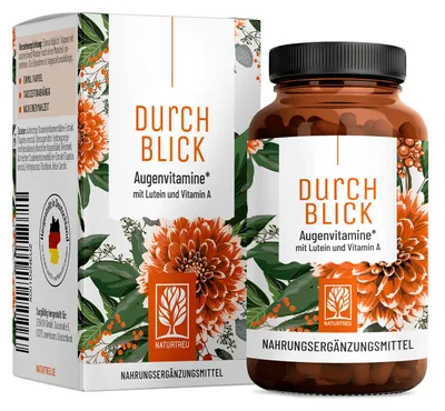 Produktbild von Augenvitamine mit Lutein und Vitamin A - Durchblick - NATURTREU®