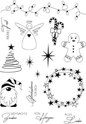 Produktbild von VBS Silikonstempel "Weihnachtszauber"
