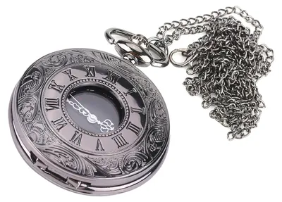 Produktbild von Klassische Quarz-Analog-Taschenuhr-Halskette mit Anhänger und Kette