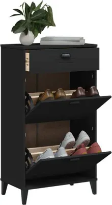 Produktbild von Möbel Schuhschrank VIKEN Schwarz Holzwerkstoff - Schuhregale 374927