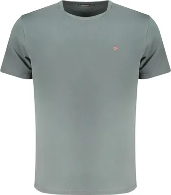 Image de T-shirt Napapijri pour homme, vert NP0A4H8DSALISSSSUM_VEG1S : Taille - S Taille : S