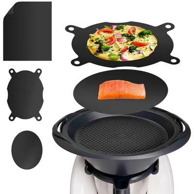Produktbild von mixcover original Dauerbackfolie - Backpapier für Varoma Einlegeboden TM6, TM5, TM31, Thermomix Friend - wiederverwendbar