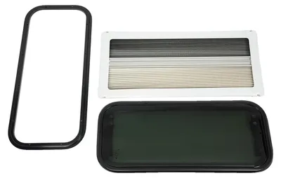 Immagine prodotto di Finestre scorrevoli per camper, design integrato, protezione anti-insetti, colore: bianco