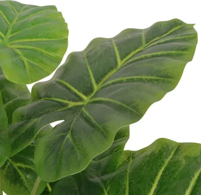 Produktbild von vidaXL Umelá rastlina Taro s kvetináčom 45 cm zelená