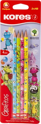 Obrázok produktu pre Ceruzka Kores "GRAFITOS" Trieda tvrdosti: HB Dračie motívy