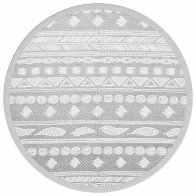 Produktbild von Outdoor-Teppich ARAKIL Grau Ø120 cm PP
