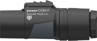 Produktbild von Neutrik NAC3M-TRUE1-S, powerCON, Schwarz, Gerade, Kupfer, IP65, IP67, 4000 V