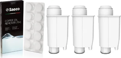 Produktbild von Philips Kaffeemaschinenset Aqualogis AL Inte+ 3tlg, Kaffeeöl-Entferner 10tab