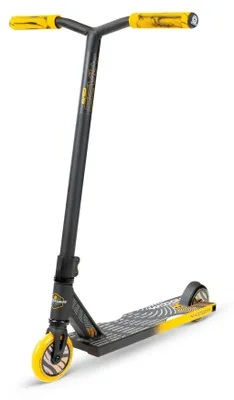 Obrázok produktu pre MGP Whip Elite Stuntstep čierna/oranžová – freestyle kolobežka pre mladých kaskadérov s 110 mm kolesami a ľahkou hliníkovou doskou