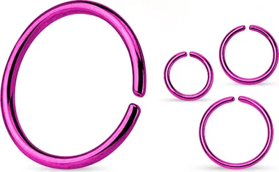Produktbild von Continuous Ring Seamless Ring O-Ring Piercing Ring Chirurgenstahl Autiga® Ø 0,8 mm 10 mm