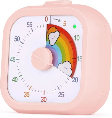 Productafbeelding van Visuele timer, 60 minuten aftellen, stille flitsfunctie, voor klaslokaal