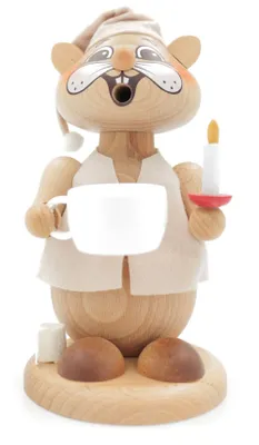 Produktbild von Kuhnert - Erzgebirge Hamster Räuchermann,-figur,-männchen 19cm - Nachtwandler