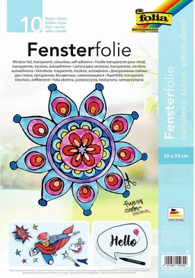 Produktbild von Folia 450300 Fensterfolie - selbsthaftend 10 Blatt, 35 x 50 cm