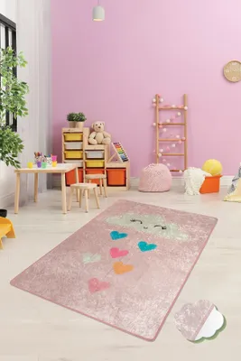 Produktbild von Conceptum Hypnose, Baby- Baby Cloud CHL, Bunt, Teppich, 100 x 160 cm, 100% Samtstoff