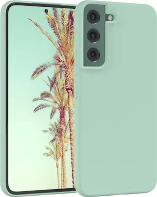 Produktbild von EAZY CASE Silikonhülle für Samsung Galaxy S22 5G Silikon Backcover Schutz in Grün