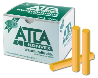 Produktbild von ATLA Konvex Tafelkreide bunt 72 Stueck staubfrei  Germany