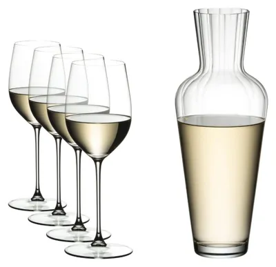 Produktbild von Riedel Riesling/Zinfandel Veritas Gläser + Dekanter Mosel (5-teilig)