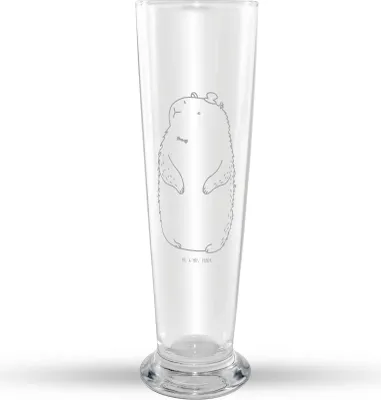 Produktbild von Mr. & Mrs. Panda Weizenglas Murmeltier - Transparent - Geschenk, Anstand, Weizenbier Glas, Respekt, Knigge, Freundlichkeit, Weizen, Bier, Lustige Sprüche, Mr Mrs