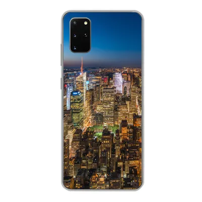 Produktbild von MuchoWow® Handyhülle Schutzhülle Hülle für Samsung Galaxy S20 Plus New York - Farben - Nacht Silikon Softcase Handy Hülle - Hartschale