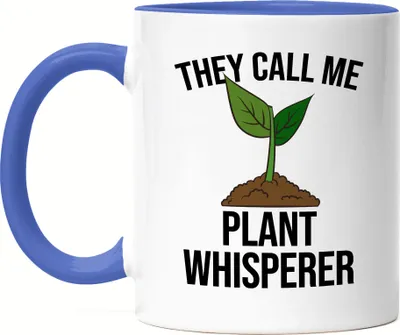 Produktbild von They Call Me Plant Whisperer Tasse Blau Hobby-Gärtner Pflanzen Garten Blumen Geschenkidee Pflanzen-Fans