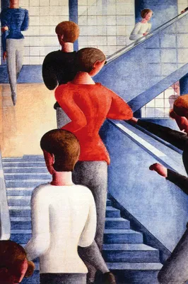 Produktbild von Oskar Schlemmer Kunstdruck Bild - Bauhaustreppe, 1932 (120 x 80 cm)